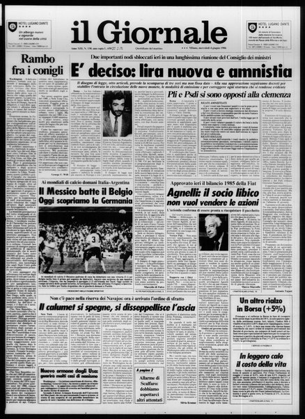 Il giornale : quotidiano del mattino